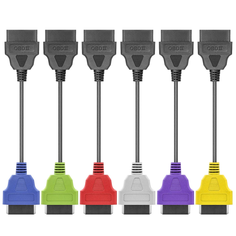 Colored OBD2 Adapter Cables for Multiecuscan