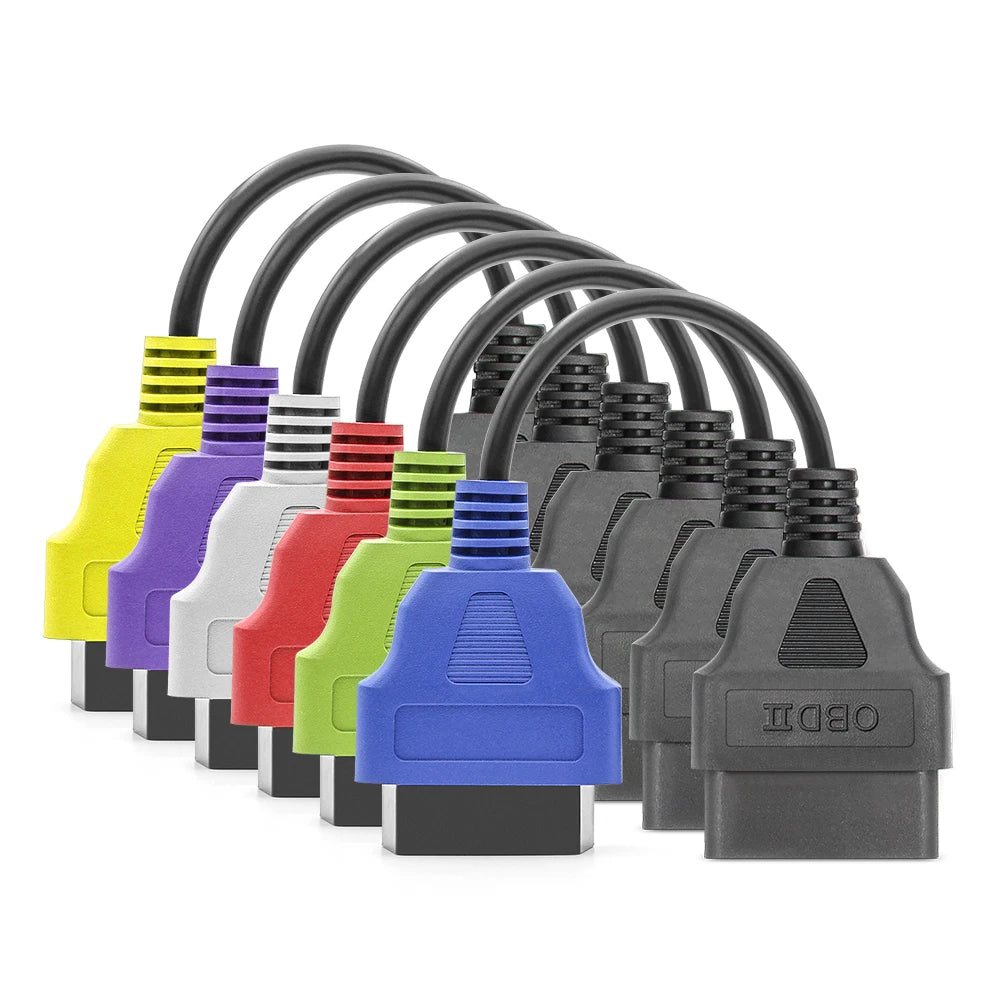 Colored OBD2 Adapter Cables for Multiecuscan